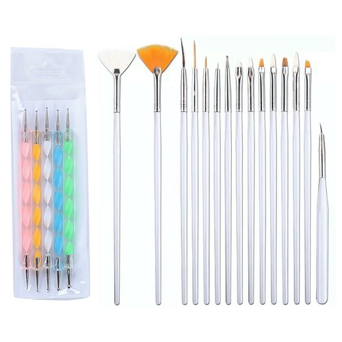 Set pennelli nail art - set,