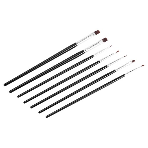 Set pennello nero per nail - nero,