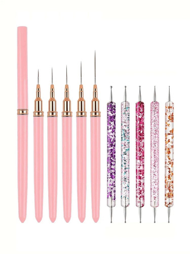 Pezzi pennelli per nail art - 10,