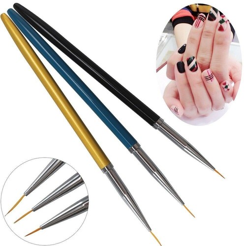 Set pennelli nail art - 3, pezzi