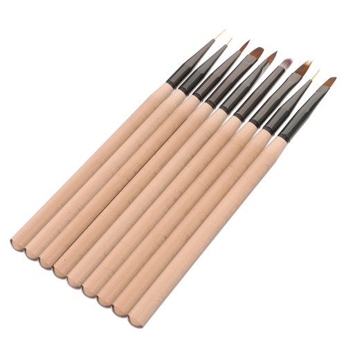 Pcs set pennelli unghie - 9,